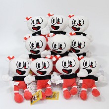 6inches Cuphead plush dolls set(10pcs a set)