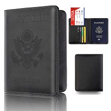 USA Passport Cover Card Case Credit Card Holder Wallet