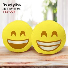 The face round pillow