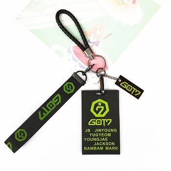 BTS card set key chain