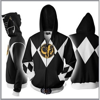 Power Rangers anime 3D printing hoodie sweater cloth