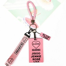 Black Pink card set key chain