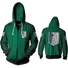 Attack on Titan anime 3D printing hoodie sweater c...