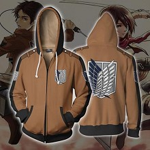 Attack on Titan anime 3D printing hoodie sweater c...