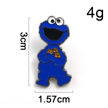 Sesame Street COOKIE MONSTER anime brooch pin