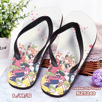 Gotoubun no hanayome flip-flops shoes slippers a pair