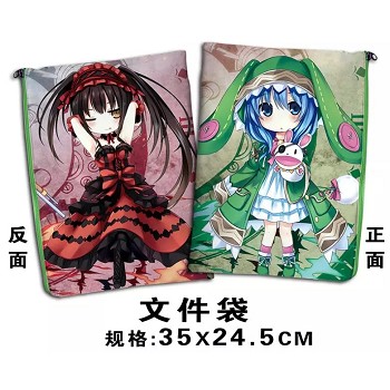 Date A Live anime documents bag pen bag