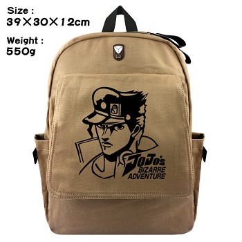 JoJo's Bizarre Adventure anime canvas backpack bag