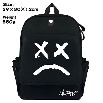 Lil peep canvas backpack bag