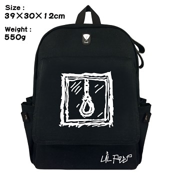 Lil peep canvas backpack bag