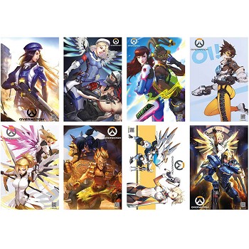 Overwatch game posters set(8pcs a set)