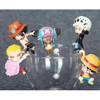 One Piece anime figures set(5pcs a set)