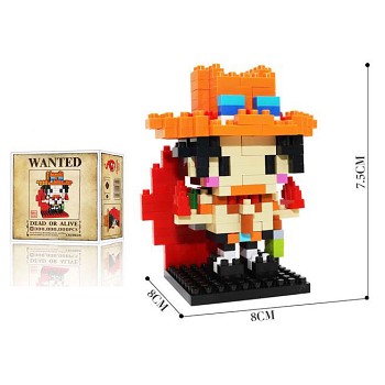 One Piece ACE anime Building Blocks 300PCS