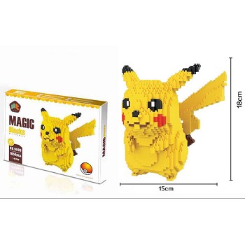 Pokemon pikachu anime Building Blocks 1650PCS