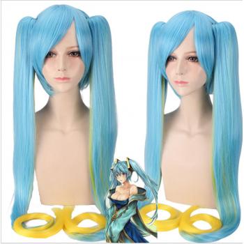 League of Legends Sona cosplay wig 120cm