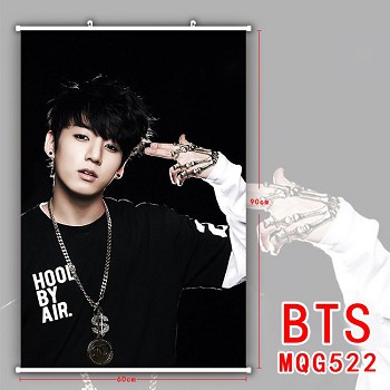 BTS star wall scroll