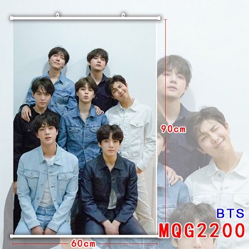 BTS star wall scroll