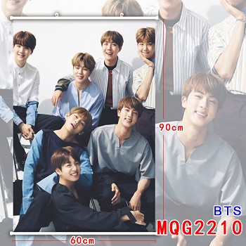 BTS star wall scroll