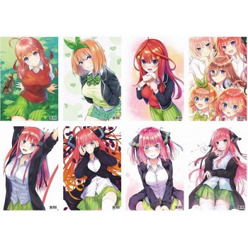 Gotoubun no hanayome anime posters set(8pcs a set)