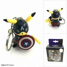 FUNKO POP Pokemon pikachu cos Caption America figu...