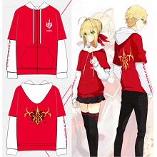  Fate Nero saber anime cotton thin hoodies t-shirt 