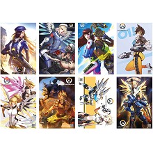 Overwatch game posters set(8pcs a set)