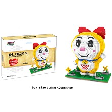 Doraemon Dorami anime Building Blocks 1920PCS