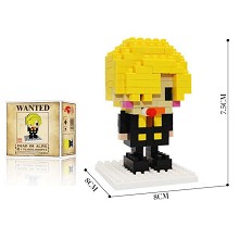 One Piece Sanji anime Building Blocks 170PCS