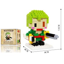 One Piece Zoro anime Building Blocks 235PCS