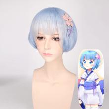 Re:Life in a different world from zero Rem cosplay wig a set