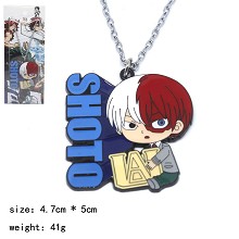 My Hero Academia Todoroki Shoto anime necklace