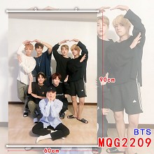 BTS star wall scroll