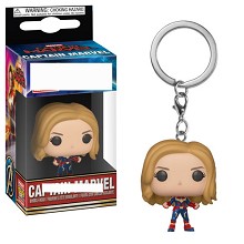  Funko POP Captain Marvel figure doll key chain 