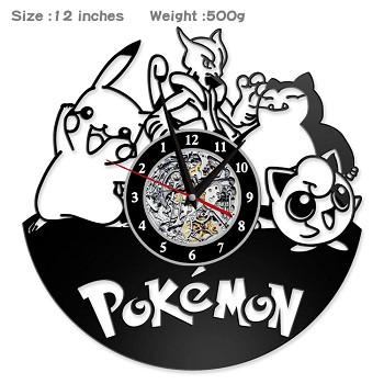 Pokemon anime wall clock