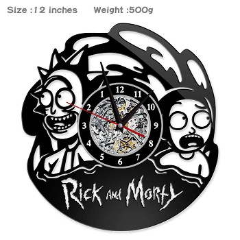 Rick and Morty anime wall clock