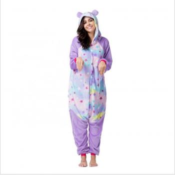 	Cartoon animal Kongfu Panda flano pajamas dress hoodie