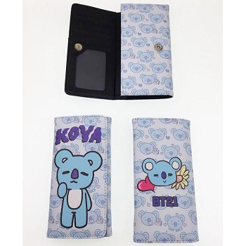 BTS BT21 star long Wallet