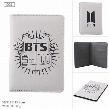 BTS star Passport Cover Card Case Credit Card Holder Wallet