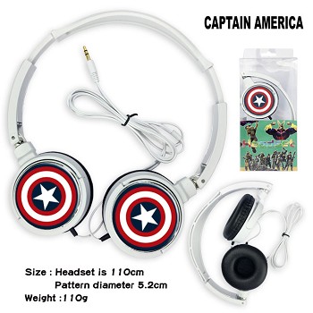  Captain America movie headphone 