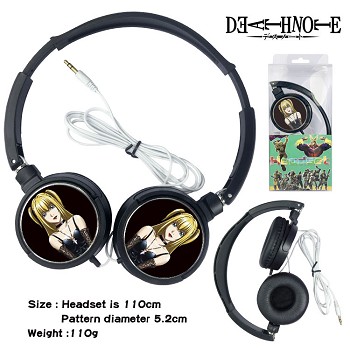 Death Note anime headphone