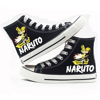 Naruto anime canvas shoes student plimsolls a pair