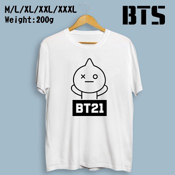 BTS BT21 star cotton t-shirt