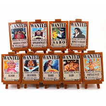 One Piece wanted anime figures set(9pcs a set)