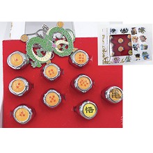 Dragon Ball anime rings set(9pcs a set)