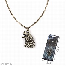 Game of Thrones Stark movie necklace