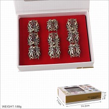 Harry Potter movie rings set(9pcs a set)