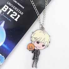 BTS BT21 star necklace