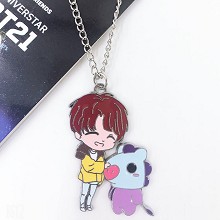 BTS BT21 star necklace