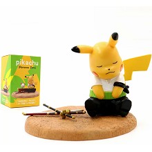 Pokemon pikachu cos one piece zoro figure