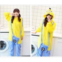 Despicable Me anime flano pajamas dress hoodie